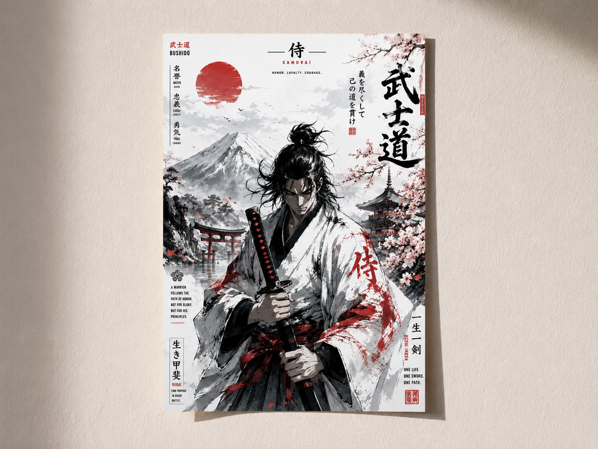 Path of the Samurai – Premium Japanese Warrior Wall Art