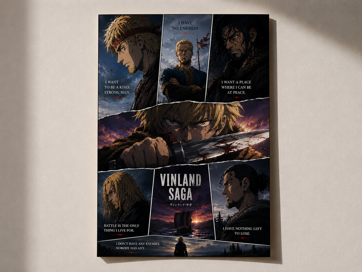 Vinland Saga Warrior Poster – Premium Anime Wall Art