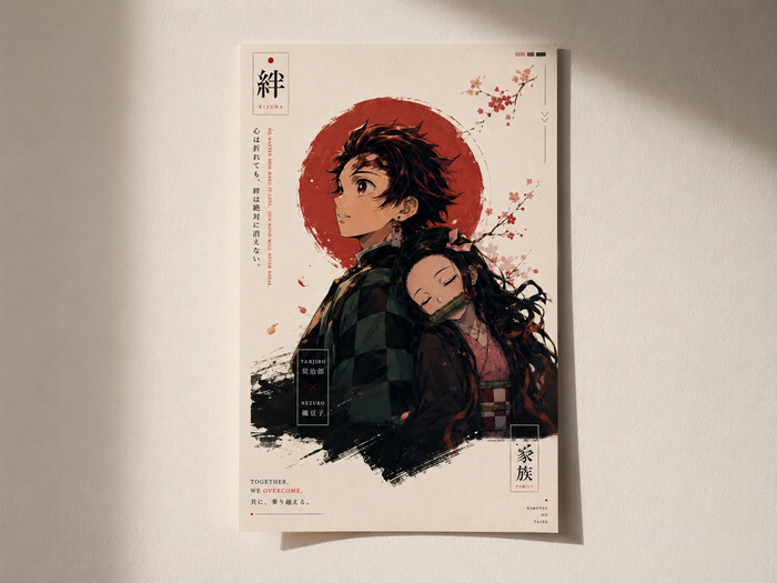 Tanjiro & Nezuko Bond Poster – Premium Anime Wall Art