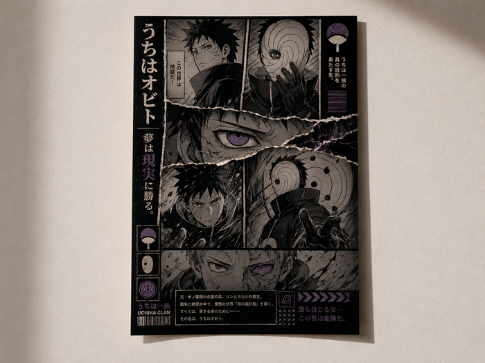 Obito Uchiha Poster – Premium Naruto Anime Wall Art
