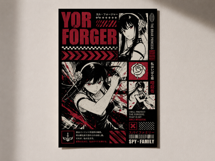 Yor Forger Poster – Premium Spy x Family Anime Wall Art